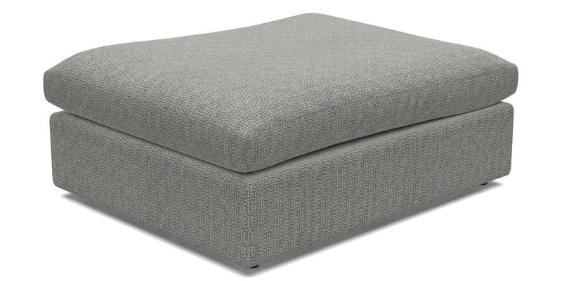 Big Softie Footstool in Two Tone Plain Biscuit