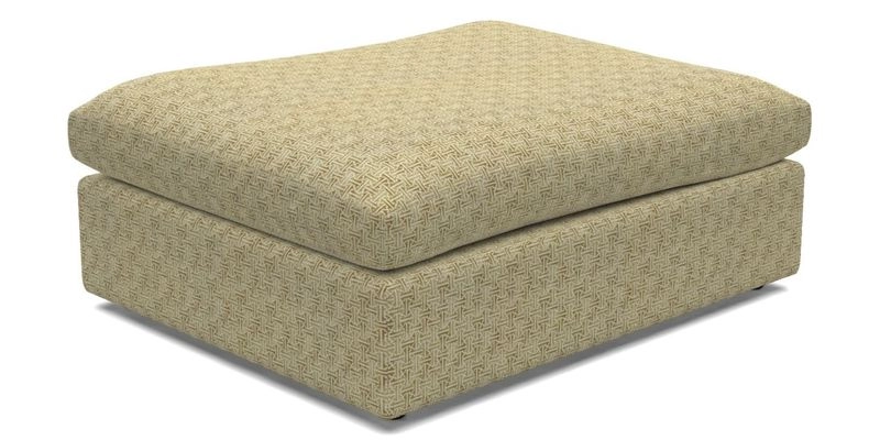Big Softie Footstool in Two Tone Plain Biscuit