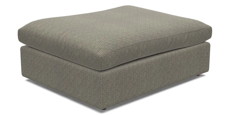Big Softie Footstool in Two Tone Plain Biscuit