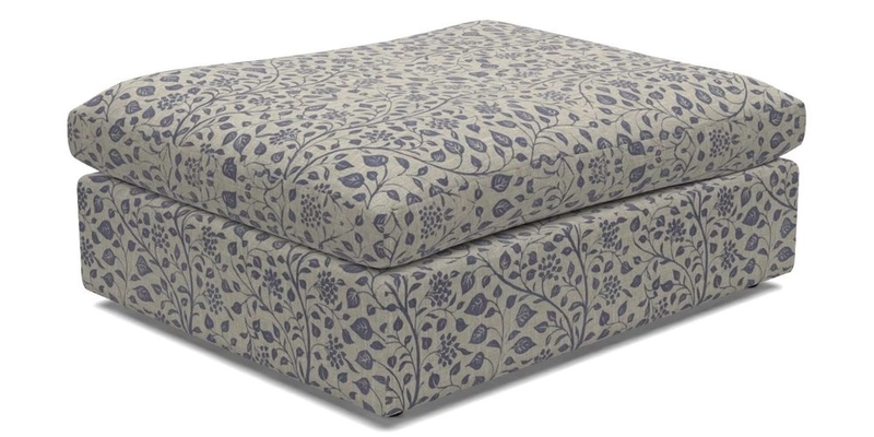 Big Softie Footstool in Two Tone Plain Biscuit
