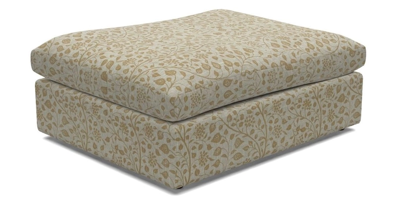 Big Softie Footstool in Two Tone Plain Biscuit