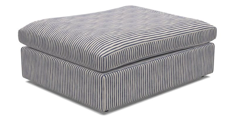 Big Softie Footstool in Two Tone Plain Biscuit