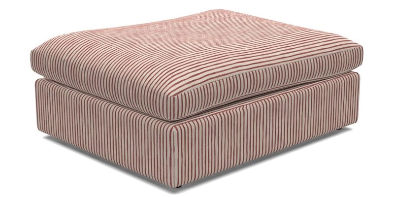 Big Softie Footstool in Two Tone Plain Biscuit