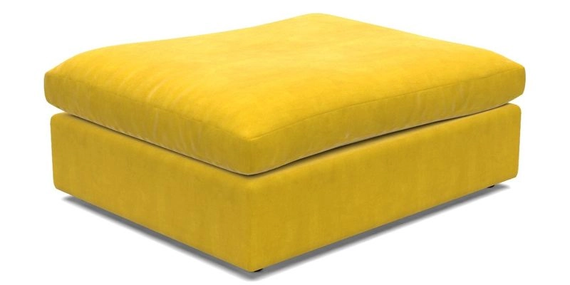 Big Softie Footstool in Two Tone Plain Biscuit