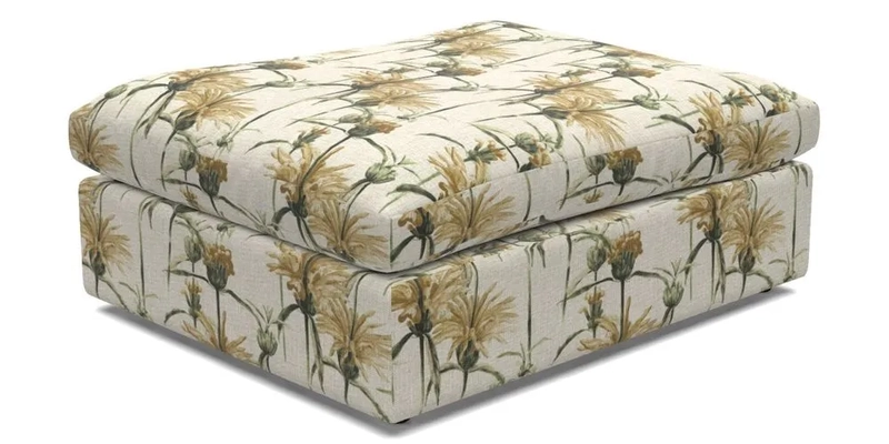 Big Softie Footstool in Two Tone Plain Biscuit