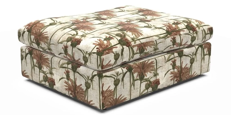 Big Softie Footstool in Two Tone Plain Biscuit