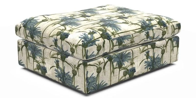 Big Softie Footstool in Two Tone Plain Biscuit