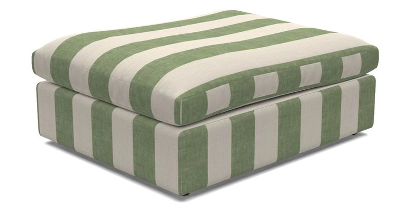Big Softie Footstool in Two Tone Plain Biscuit