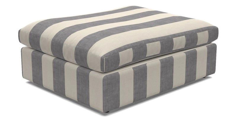 Big Softie Footstool in Two Tone Plain Biscuit