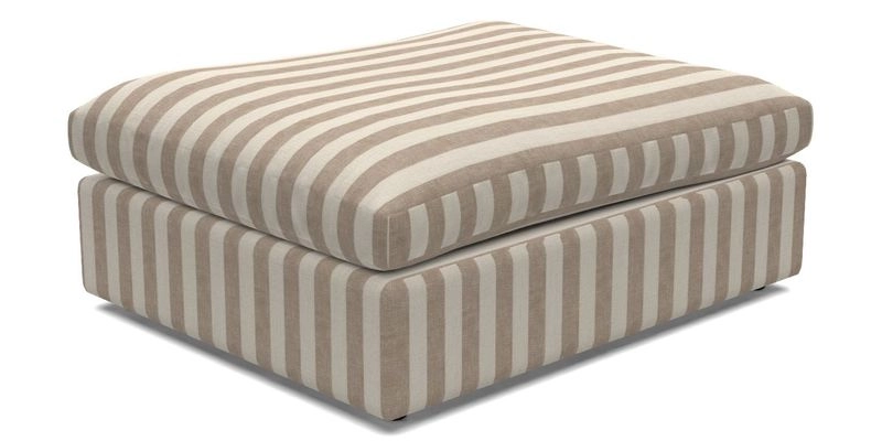 Big Softie Footstool in Two Tone Plain Biscuit