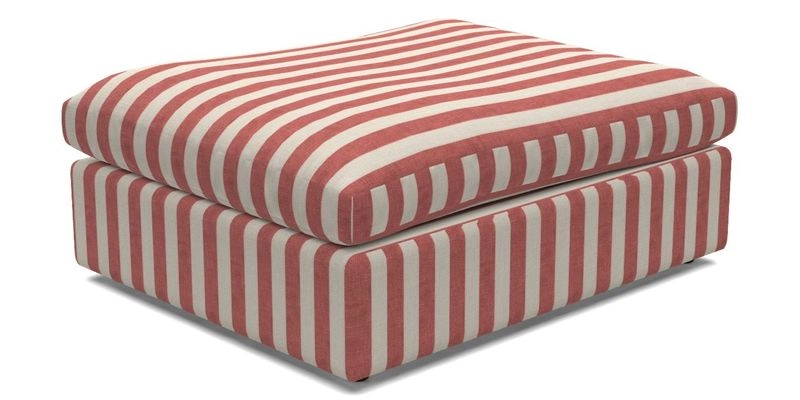 Big Softie Footstool in Two Tone Plain Biscuit