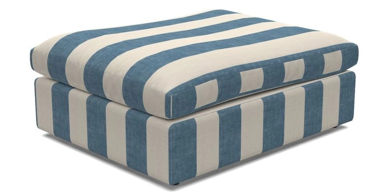 Big Softie Footstool in Two Tone Plain Biscuit