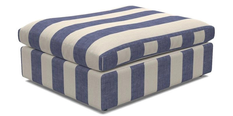 Big Softie Footstool in Two Tone Plain Biscuit