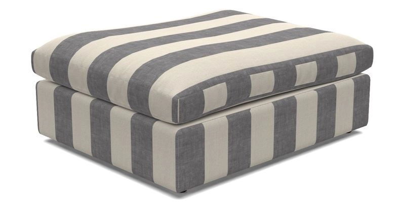 Big Softie Footstool in Two Tone Plain Biscuit