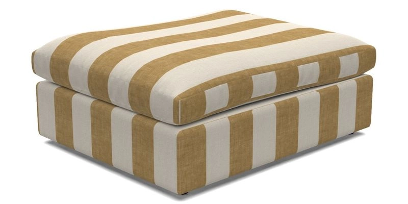Big Softie Footstool in Two Tone Plain Biscuit