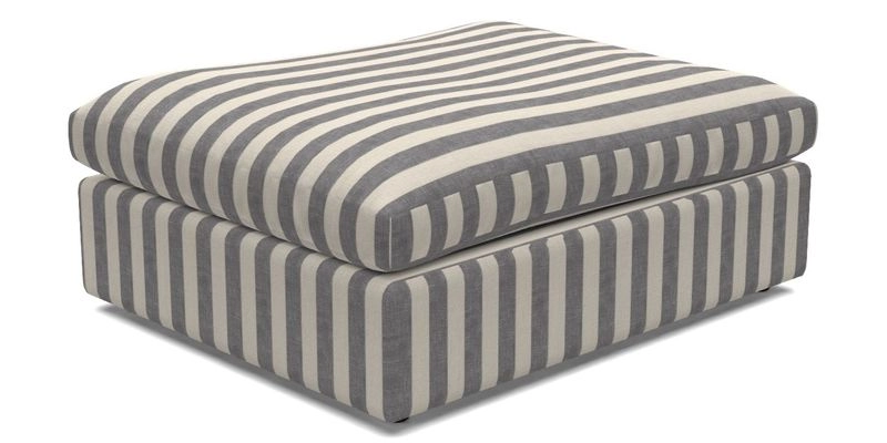 Big Softie Footstool in Two Tone Plain Biscuit