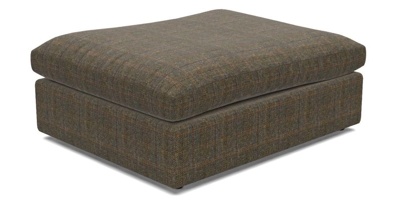 Big Softie Footstool in Two Tone Plain Biscuit