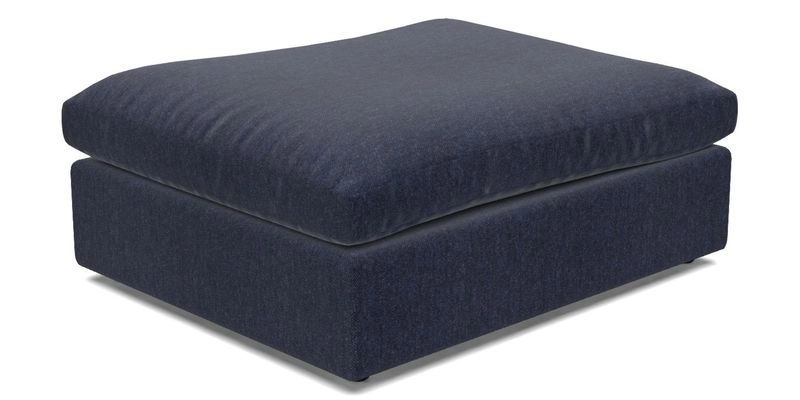 Big Softie Footstool in Two Tone Plain Biscuit