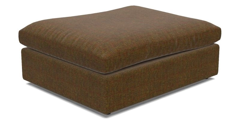 Big Softie Footstool in Two Tone Plain Biscuit