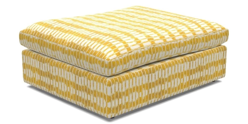 Big Softie Footstool in Two Tone Plain Biscuit