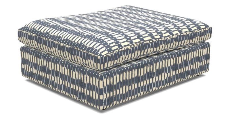 Big Softie Footstool in Two Tone Plain Biscuit