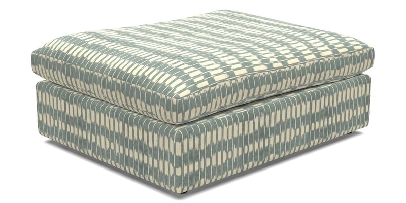 Big Softie Footstool in Two Tone Plain Biscuit