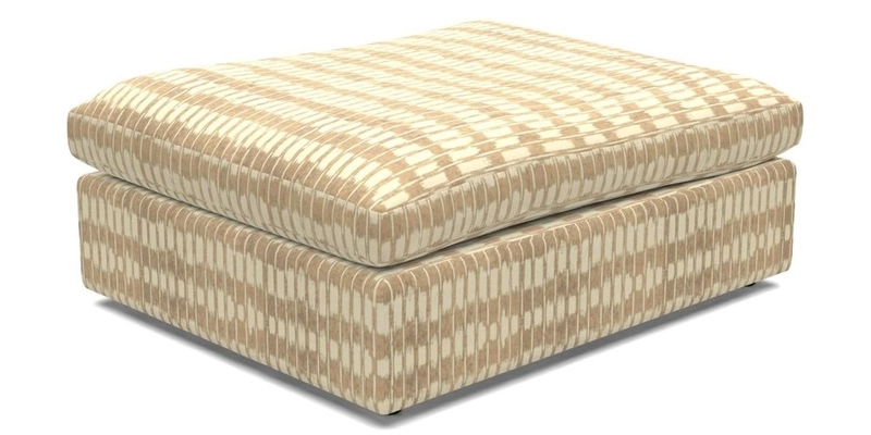 Big Softie Footstool in Two Tone Plain Biscuit