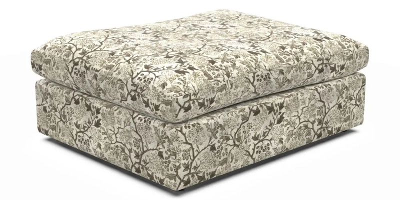 Big Softie Footstool in Two Tone Plain Biscuit