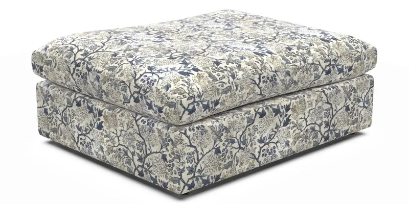 Big Softie Footstool in Two Tone Plain Biscuit