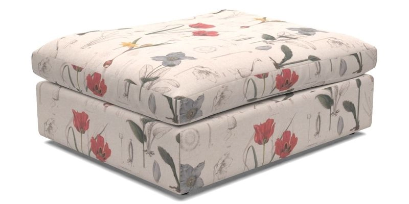 Big Softie Footstool in Two Tone Plain Biscuit