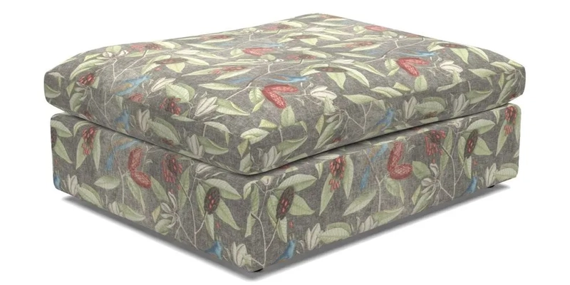 Big Softie Footstool in Two Tone Plain Biscuit