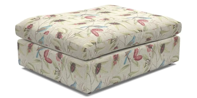 Big Softie Footstool in Two Tone Plain Biscuit