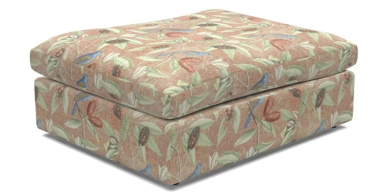 Big Softie Footstool in Two Tone Plain Biscuit