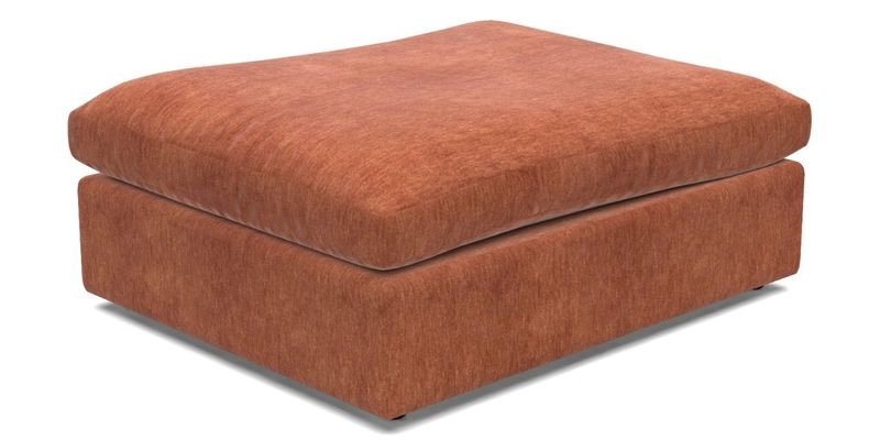 Big Softie Footstool in Two Tone Plain Biscuit