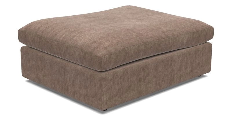Big Softie Footstool in Two Tone Plain Biscuit