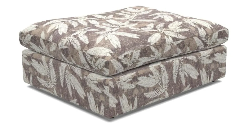 Big Softie Footstool in Two Tone Plain Biscuit