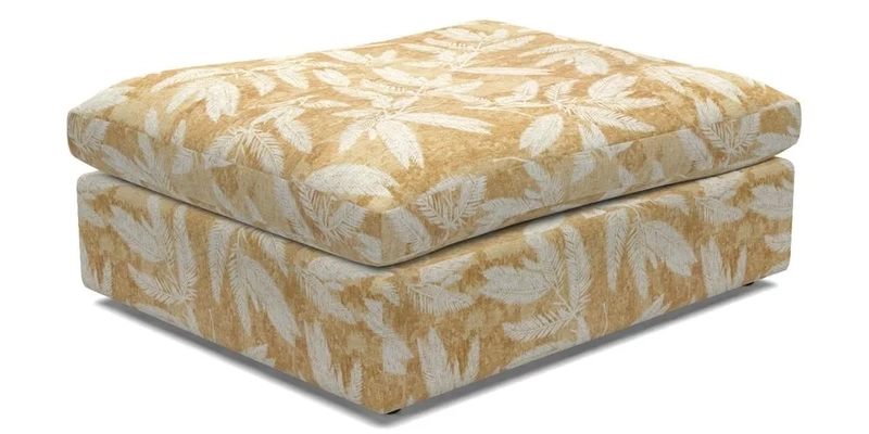 Big Softie Footstool in Two Tone Plain Biscuit