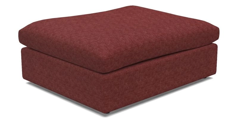 Big Softie Footstool in Two Tone Plain Biscuit