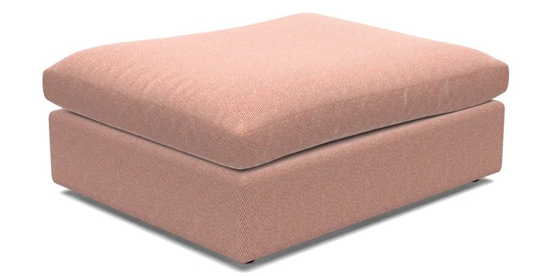 Big Softie Footstool in Two Tone Plain Biscuit