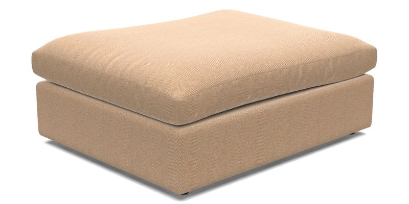 Big Softie Footstool in Two Tone Plain Biscuit