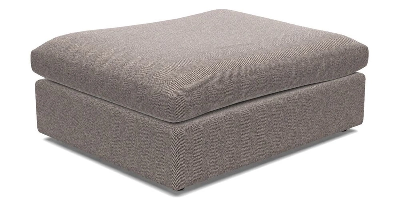 Big Softie Footstool in Two Tone Plain Biscuit