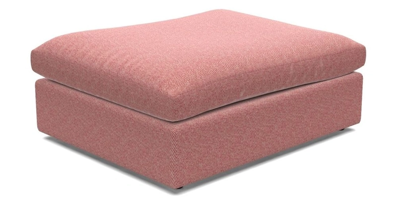 Big Softie Footstool in Two Tone Plain Biscuit