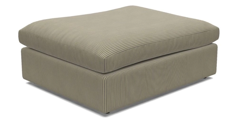Big Softie Footstool in Two Tone Plain Biscuit