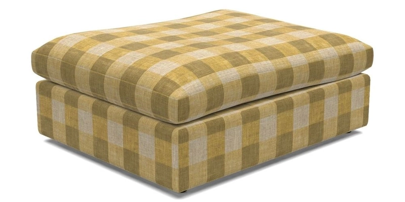 Big Softie Footstool in Two Tone Plain Biscuit