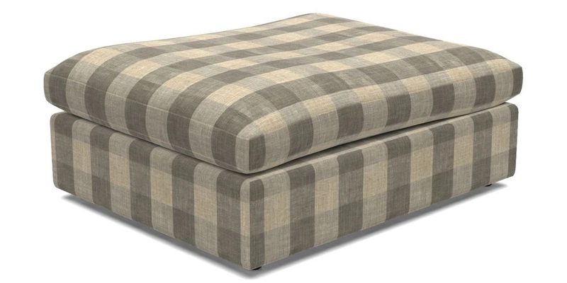 Big Softie Footstool in Two Tone Plain Biscuit