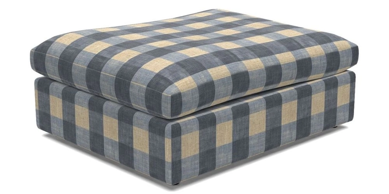 Big Softie Footstool in Two Tone Plain Biscuit