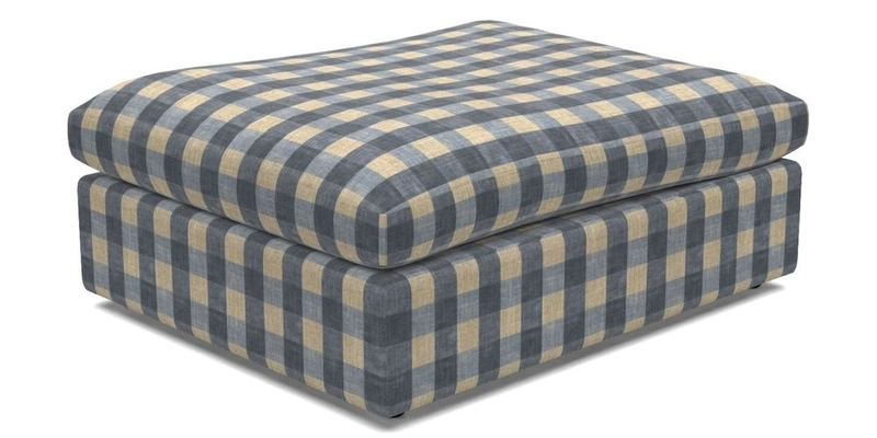 Big Softie Footstool in Two Tone Plain Biscuit