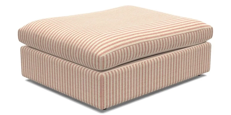 Big Softie Footstool in Two Tone Plain Biscuit
