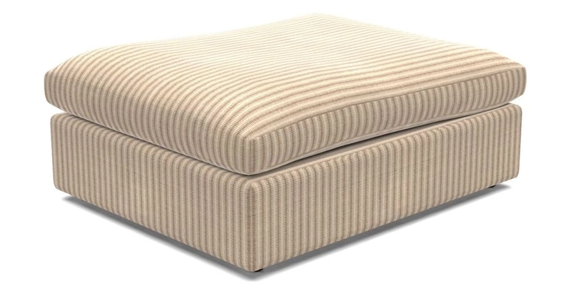 Big Softie Footstool in Two Tone Plain Biscuit
