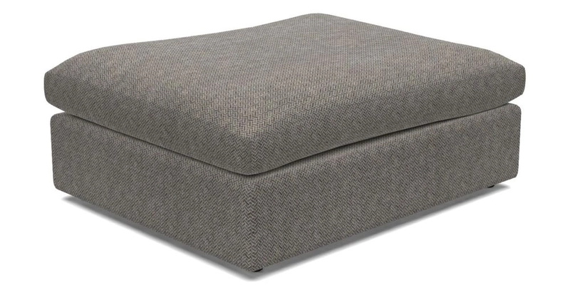 Big Softie Footstool in Two Tone Plain Biscuit